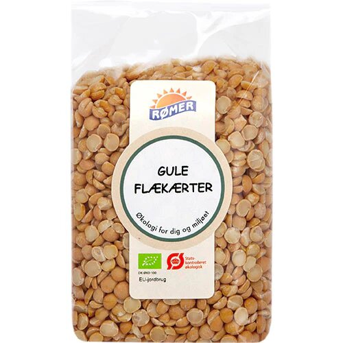 Gule Flækærter øko  500 Gram
