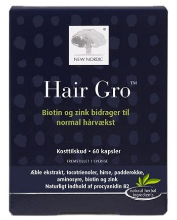 Hair Gro New Nordic  60 Kap   45 30