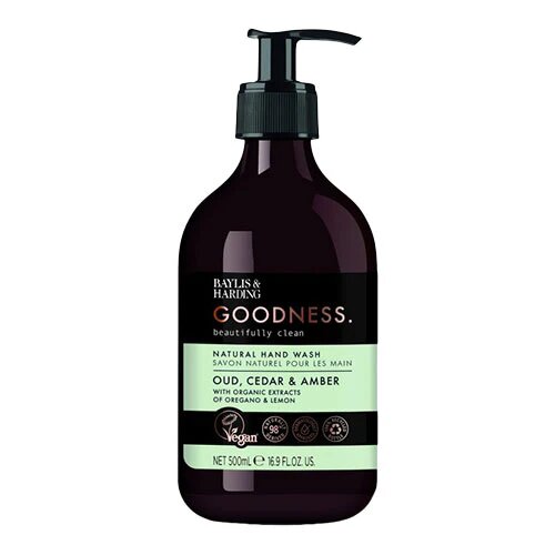 Hand Wash Oud  Cedar   Amber Baylis   Harding Goodness 500 Ml