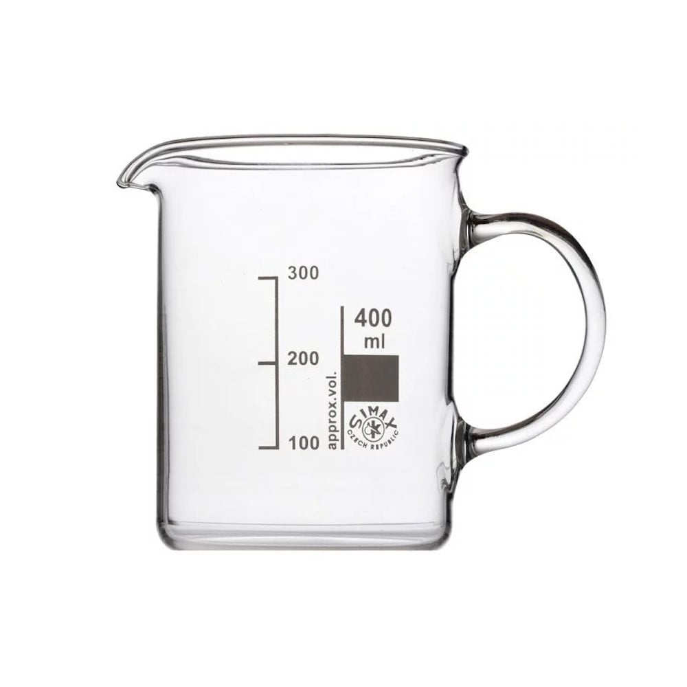 Ildfast Målebæger   Glas 400 Ml  Med Håndtag