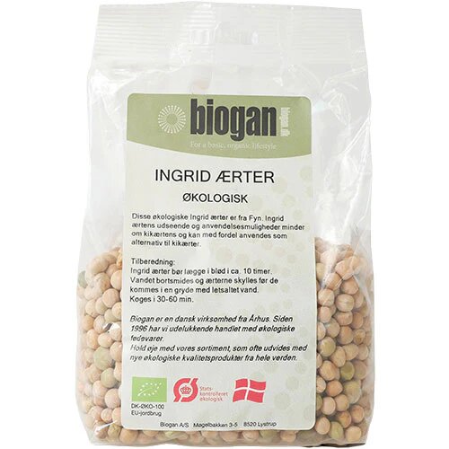 Ingrid ærter øko  500 Gram