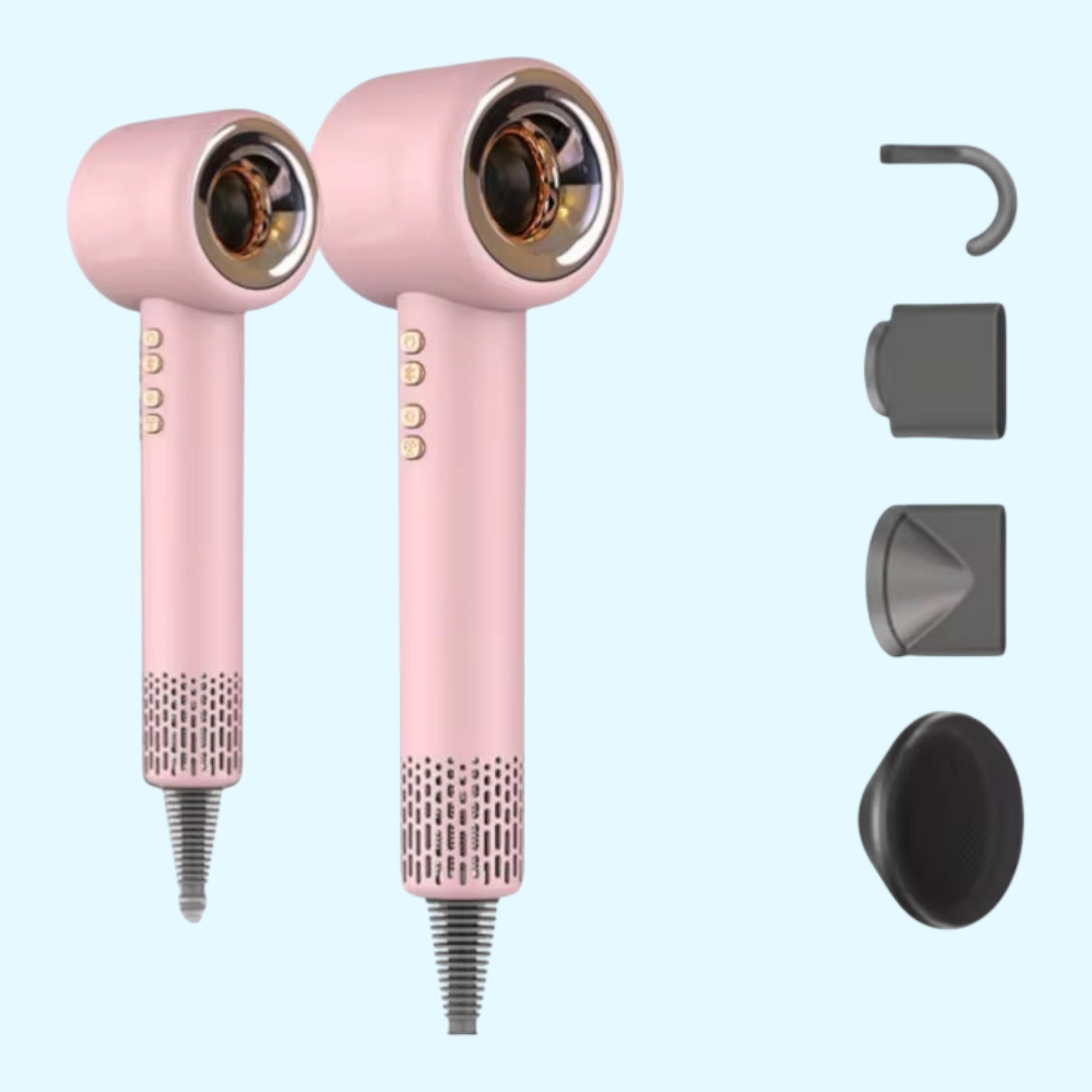 Ionic Proff Hårtørre Gratis Fragt Salon Model Lang Ledning Leveres Sidst Nov Pink