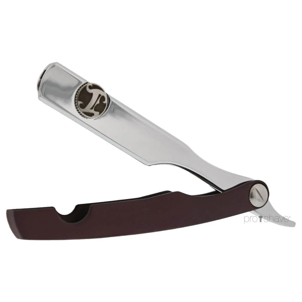 Irving Barber Company Straight Razor  Brandy Scale   Chrome