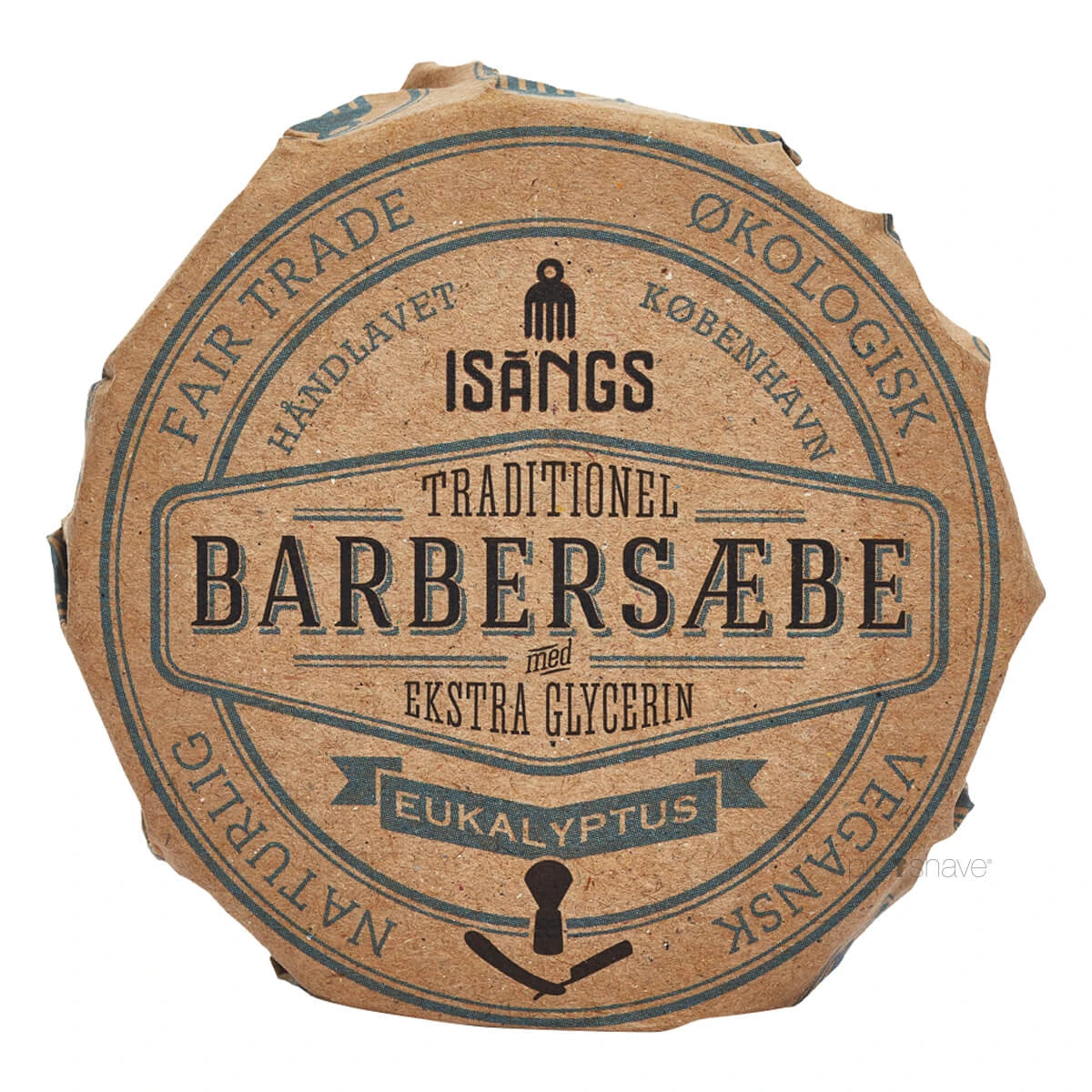Isangs Traditionel Barbersæbe Eukalyptus 70 Gr