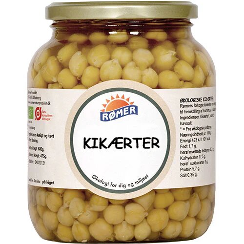 Kikærter   Vand øko  660 Gram