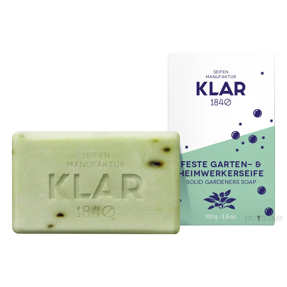 Klar Seifen Have- Og Håndværkssæbe  Fast Sæbebar  100 Gr