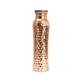 Kobber Vandflaske Hamret 500 Ml Stk