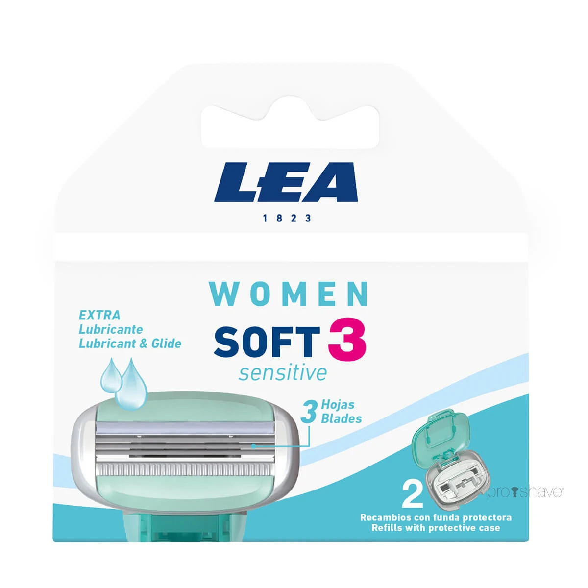 Lea Classic Soft   Sensitive  Pakke Med   Ekstra Barberblade    Klinger  Women