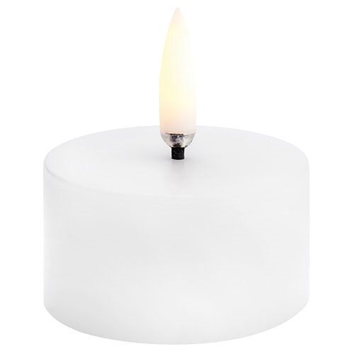 Led Pillar Candle  Nordic White  Smooth  5x2   Cm   Stk
