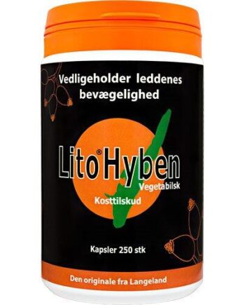Lito Hyben Vegetabilsk Kapsel 250kap   500mg
