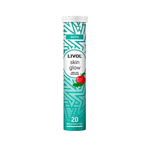 Livol Brusetablet Skin Glow    æble Og Mint 20 Stk