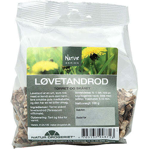Løvetandsrod  Tørret Og Skåret 100 Gram