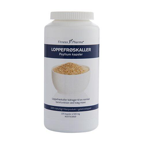 Loppefrøskaller Psyllium Fitness Pharma 225 Kapsler