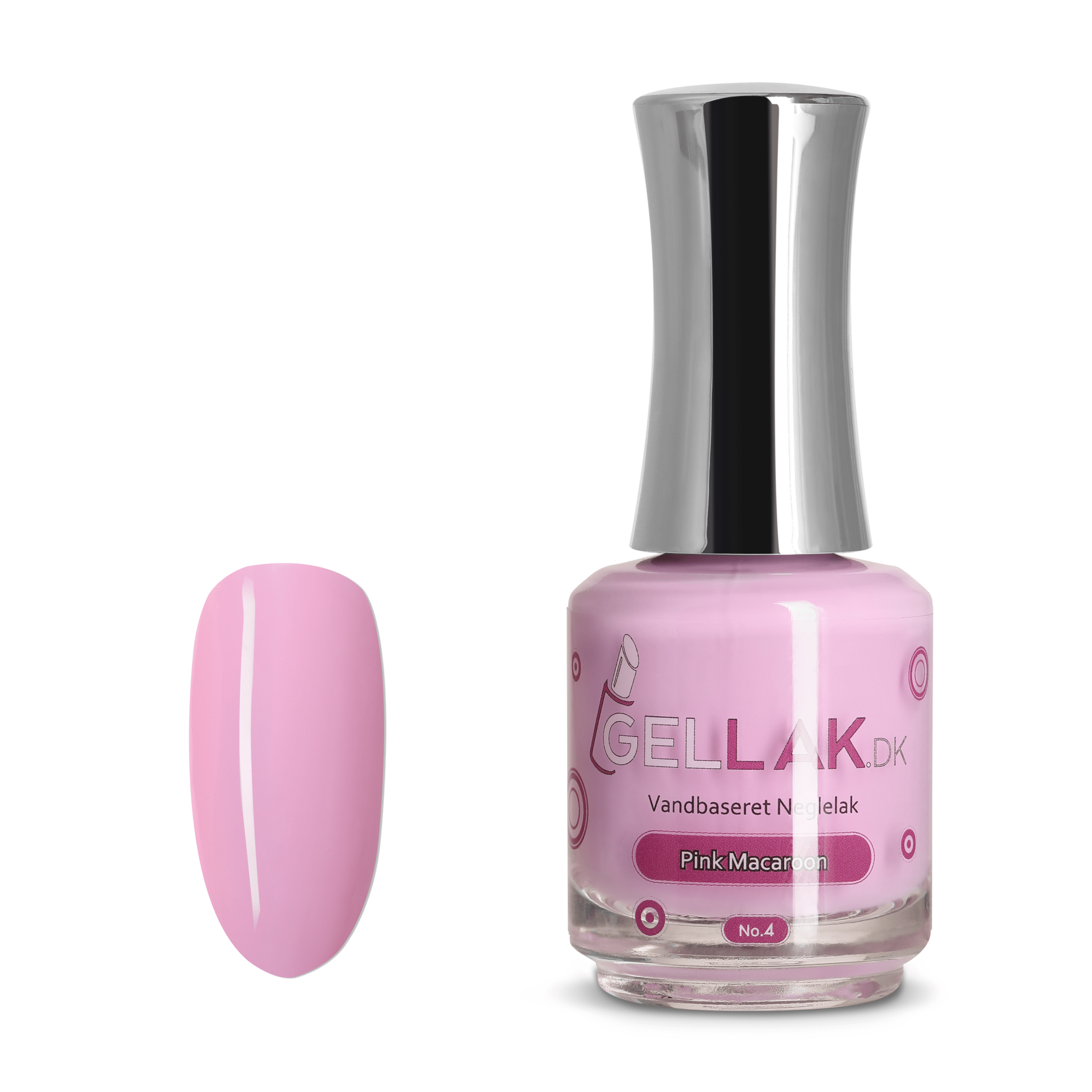 Lyserød Vandbaseret Neglelak Quot Pink Macaroon Quot No Gellak Dk
