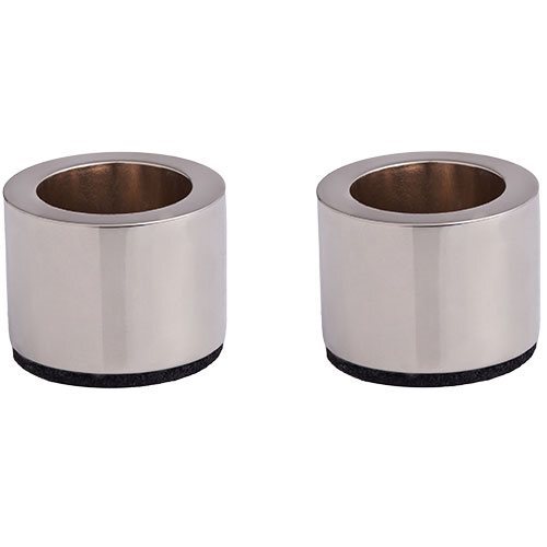 Lysestage    Kronelys  Chrome   -pack    2x2   Cm