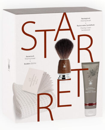 Mühle Shaving Gaveæske Med Barberkost  Barbercreme Og Barberhåndklæde  Starter