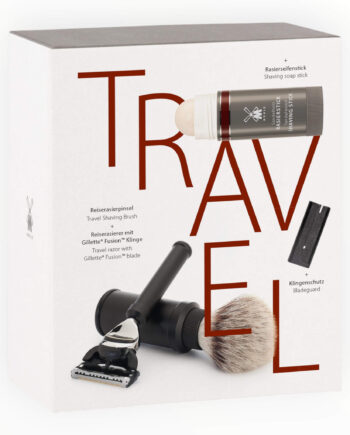Mühle Shaving Gaveæske Med Rejsebørste  Rejseskraber Og Shave Stick  Travel