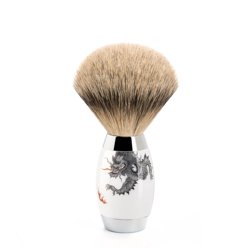 Mühle Shaving Meissen Porcelain Silvertip Barberkost  Porcelæn