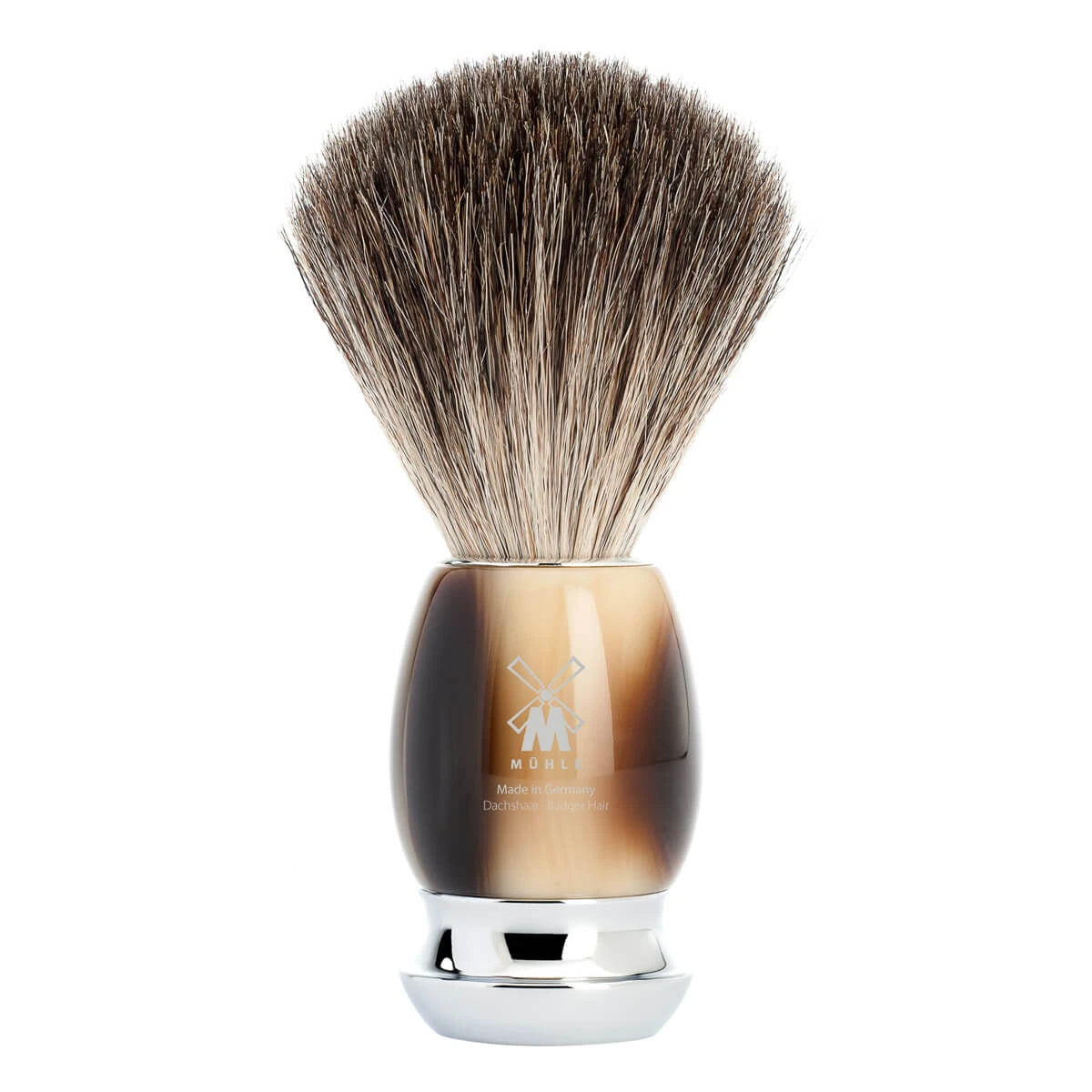 Mühle Shaving Pure Badger Barberkost  21 Mm  Vivo  Brunt Horn