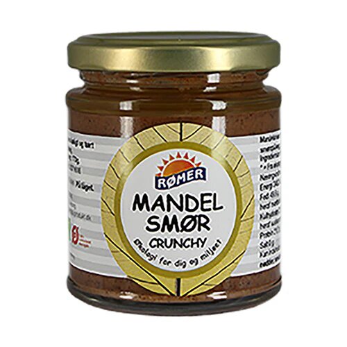 Mandelsmør Crunchy Glutenfri øko  170 Gram