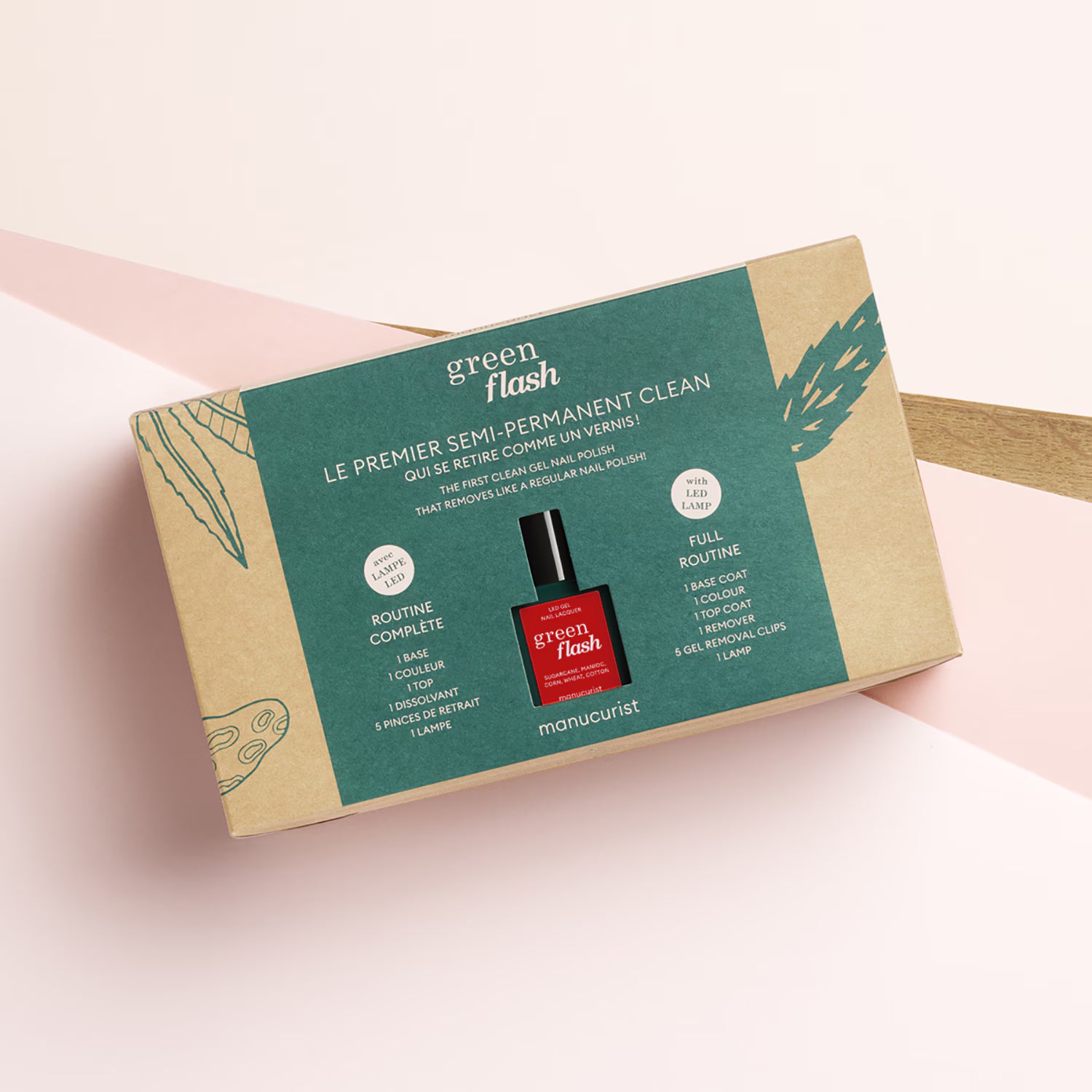 Manucurist Green Flash Poppy Red Starter Kit 24w