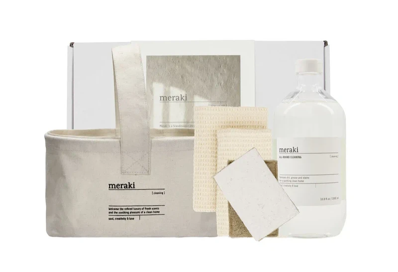 Meraki Gaveæske  Basket   Dish Cloth  Beige   Sponge   All-round Cleaning  1000ml