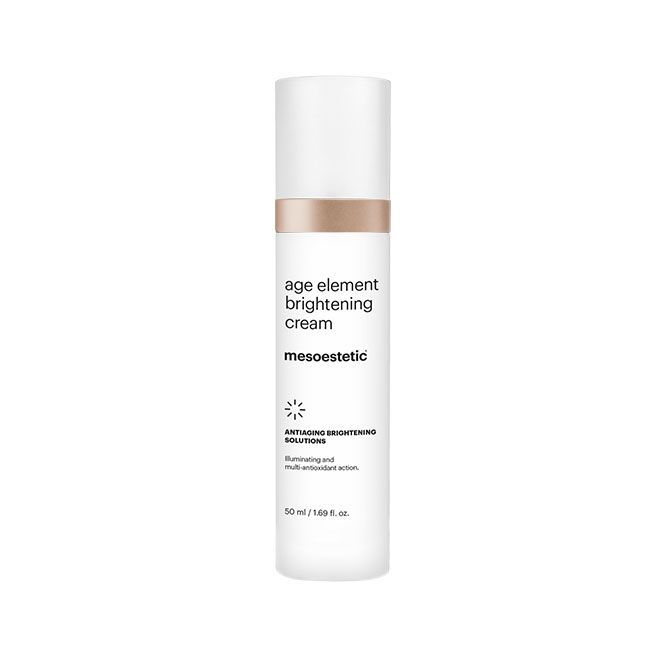 Mesoestetic Age Element Brightening Cream Blegecreme Til Behandling Af Mørke Pletter Huden 50 Ml Synlig Virkning Mod Pigmentforandringer