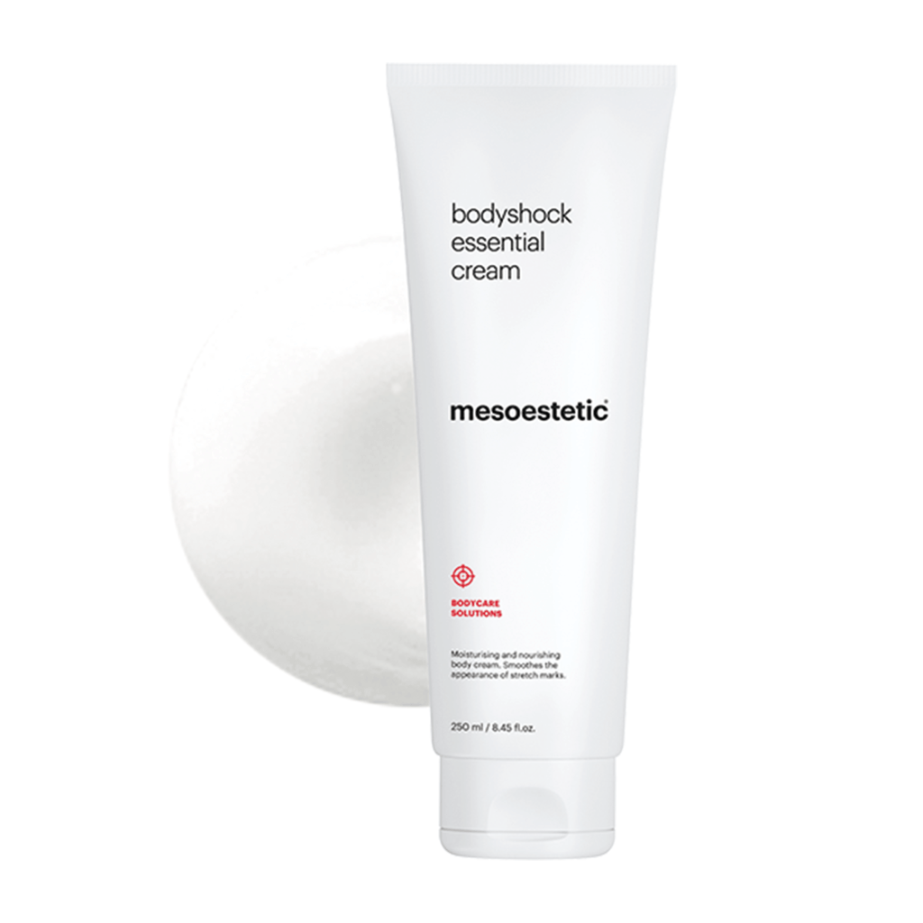 Mesoestetic Bodyshock Essential Cream Fugtighedscreme Til Kroppen Med Opstrammende Effekt 250 Ml Effektiv Mod Strækmærker Og Appelsinhud