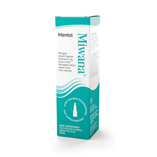 Miwana Næsespray Mentol 30 Ml