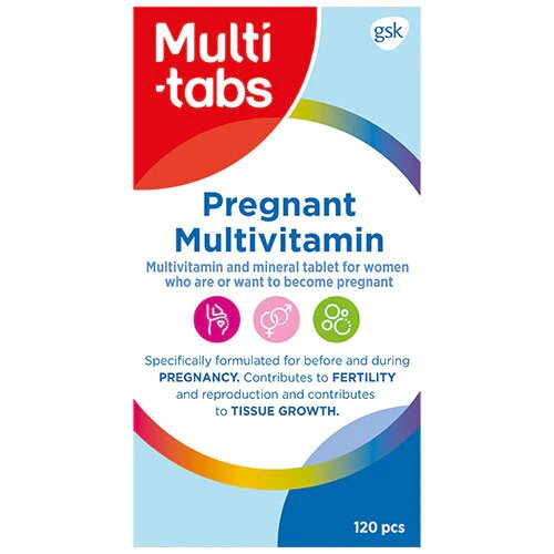 Multi-tabs Pregnant Multivitamin 120 Tabl
