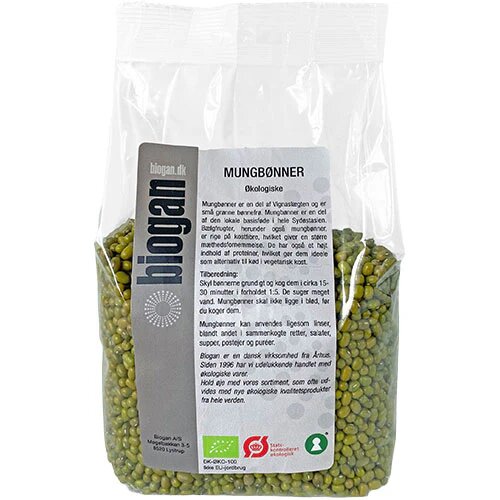 Mung Bønner økologisk 750 Gram