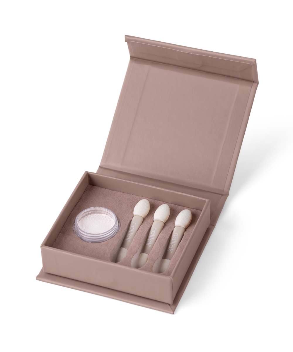 Naillak Pearl Powder Pink  Inkl    Applikatorer