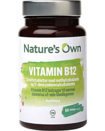 Natures Own Vitamin B12 Vegan Smeltetablet  60tab   13 20g