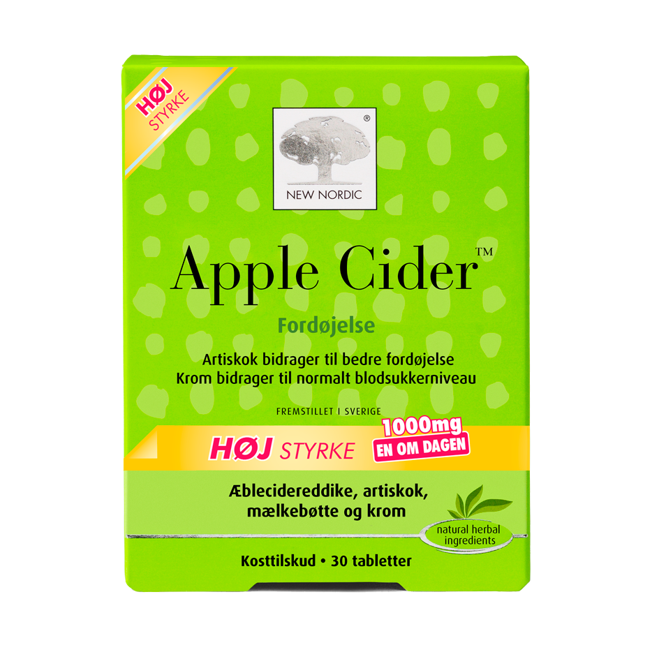New Nordic Apple Cider 90 Tabl Høj Styrke