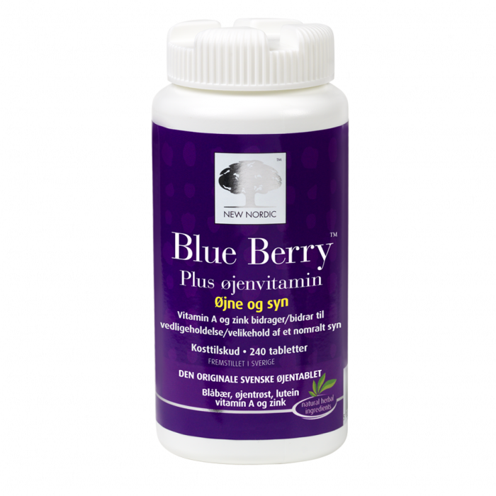 New Nordic Blue Berry Plus øjenvitamin 240 Tabl    For 789 -