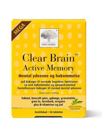 New Nordic Clear Brain Active Memory Mega  30tab
