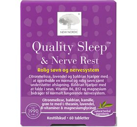 New Nordic Quality Sleep Nerve Rest 60 Tabl