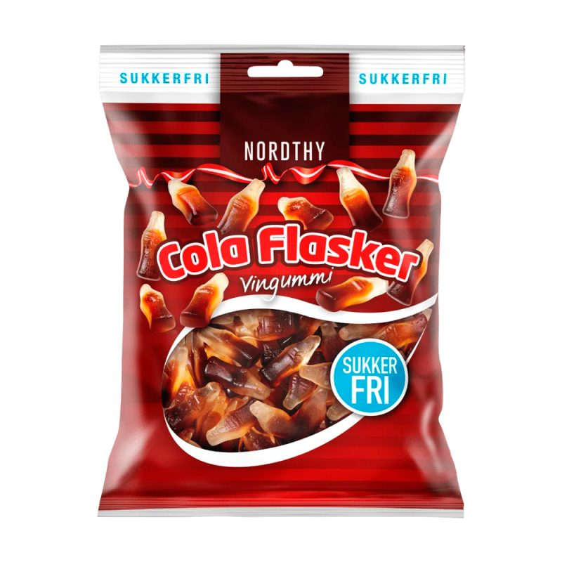 Nordthy Sukkerfri Colaflasker Bull 80g For Kr 49 95