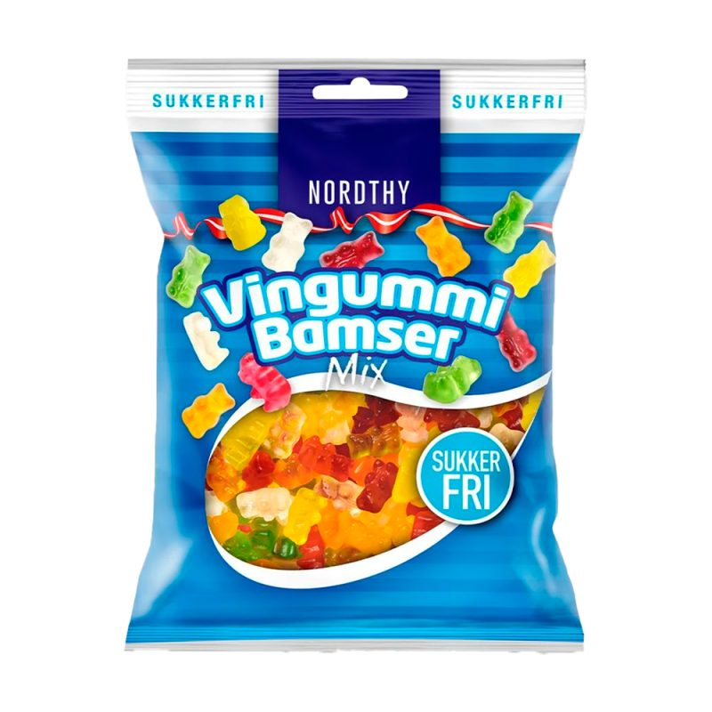 Nordthy Sukkerfrie Vingummibamser Bull 80g For Kr 49 95