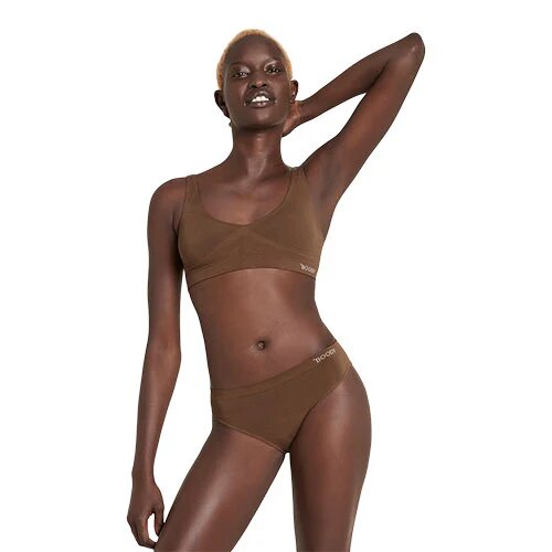 Padded Shaper Crop Bra Nude   Str  Xs