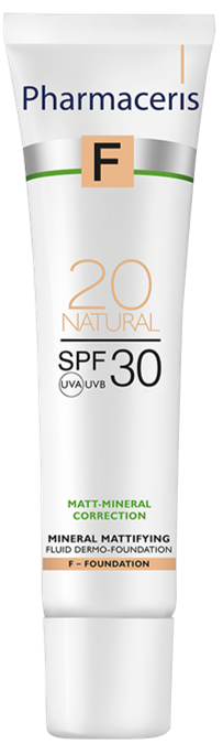 Pharmaceris   Matterende Foundation  Spf 30 Natural 20  30ml