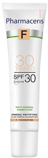 Pharmaceris   Matterende Foundation  Spf30 Tanned 30  30ml