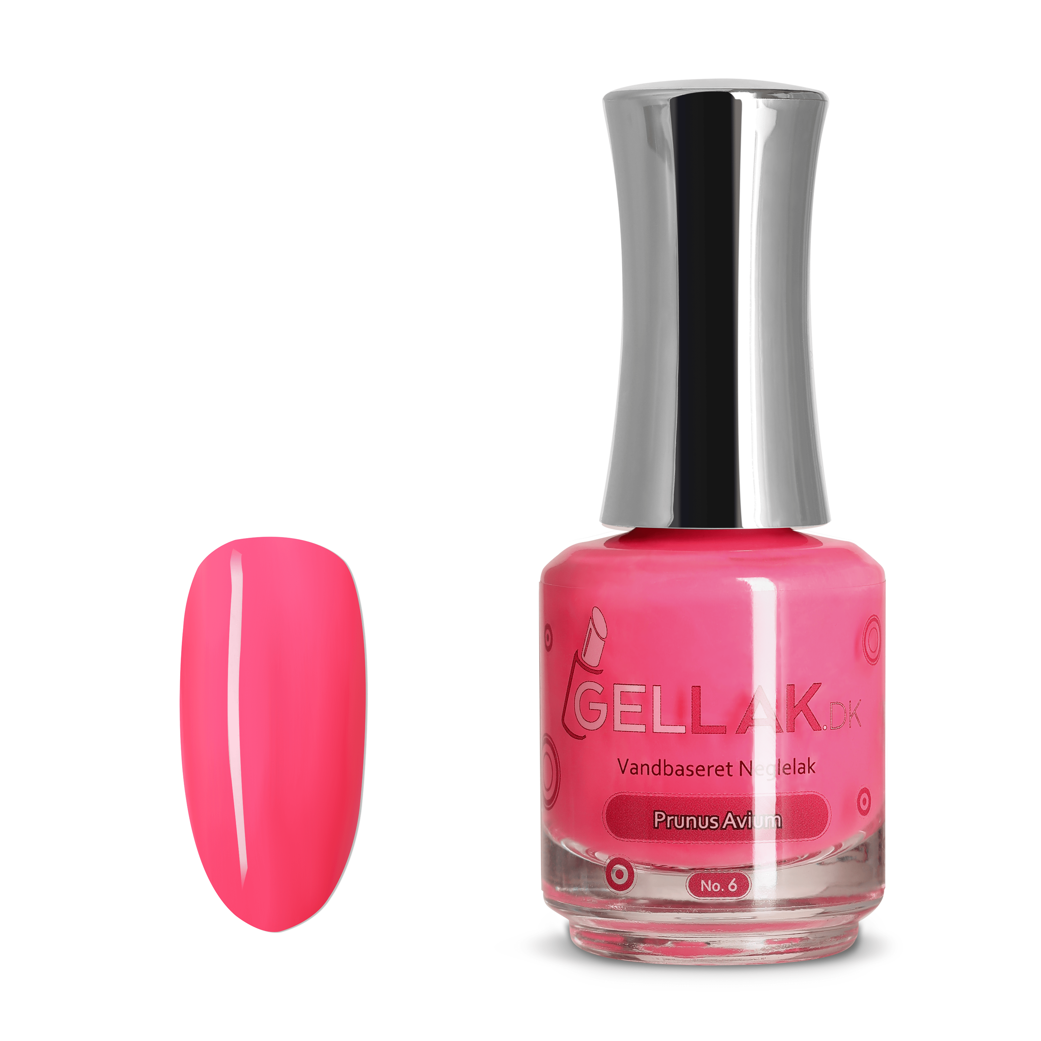 Pink Vandbaseret Neglelak    Quot Prunus Avium Quot  No      15 Ml   Gellak Dk