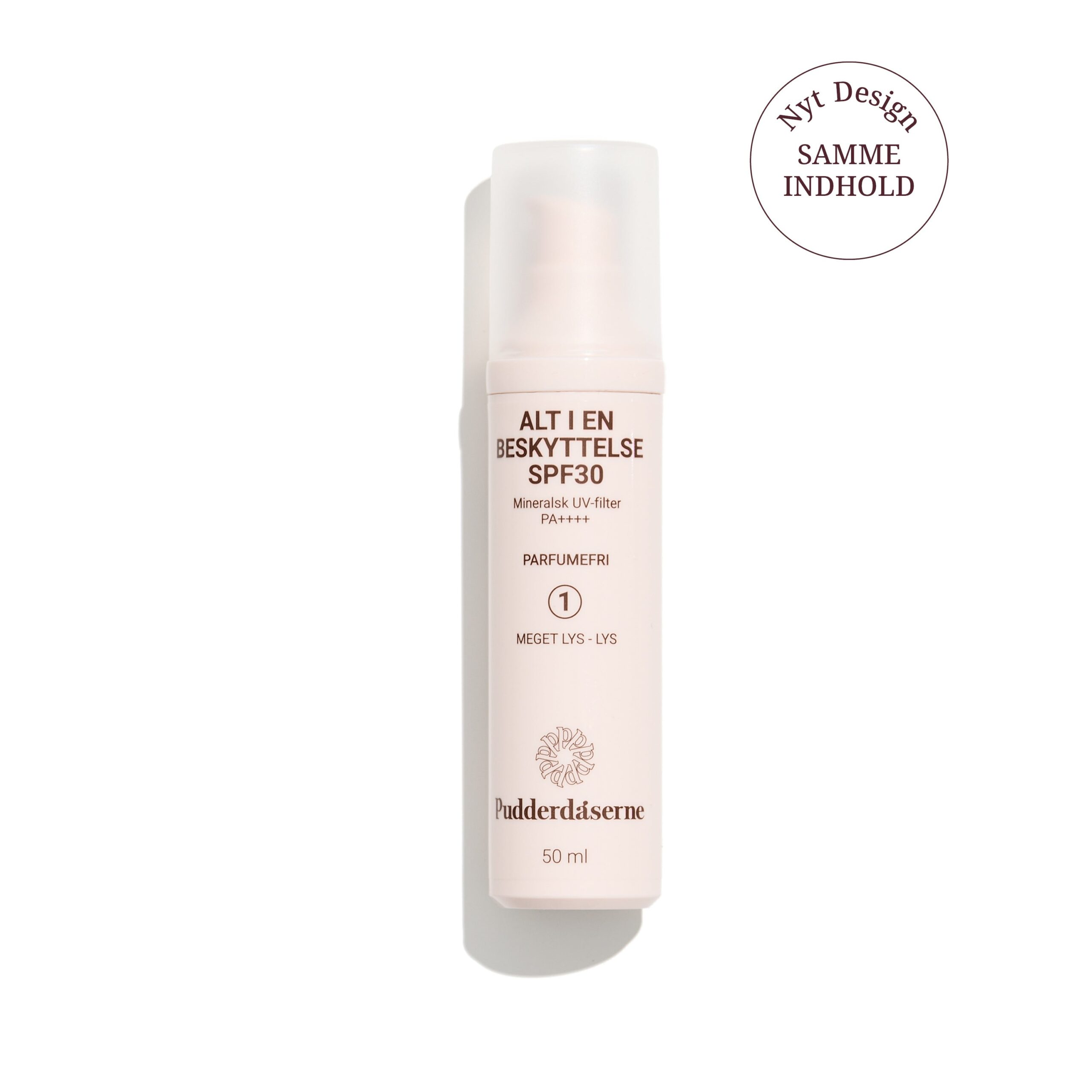 Pudderdåserne Alt En Beskyttelse Spf30 Let Farvet Dagcreme Farve Parfumefri 50 Ml