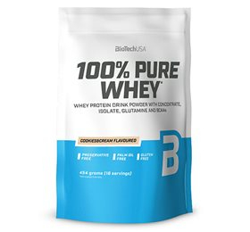 100 Pure Whey Protein Pulver Cookies Cream 454
