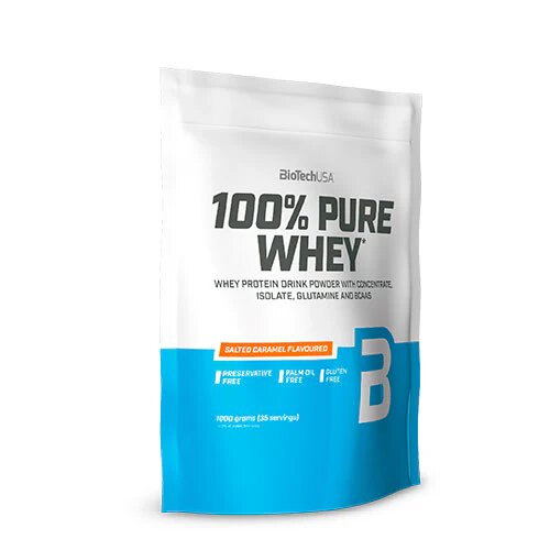 100  Pure Whey Protein Pulver Salted Caramel 454 Gram