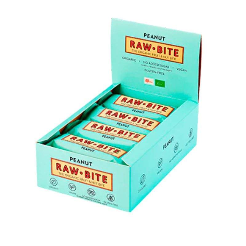 Rawbite Peanut Bull 50 Køb 12 Stykker Spar 10