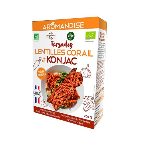 Shirataki   Rød Linse Fusilli øko  200 Gram