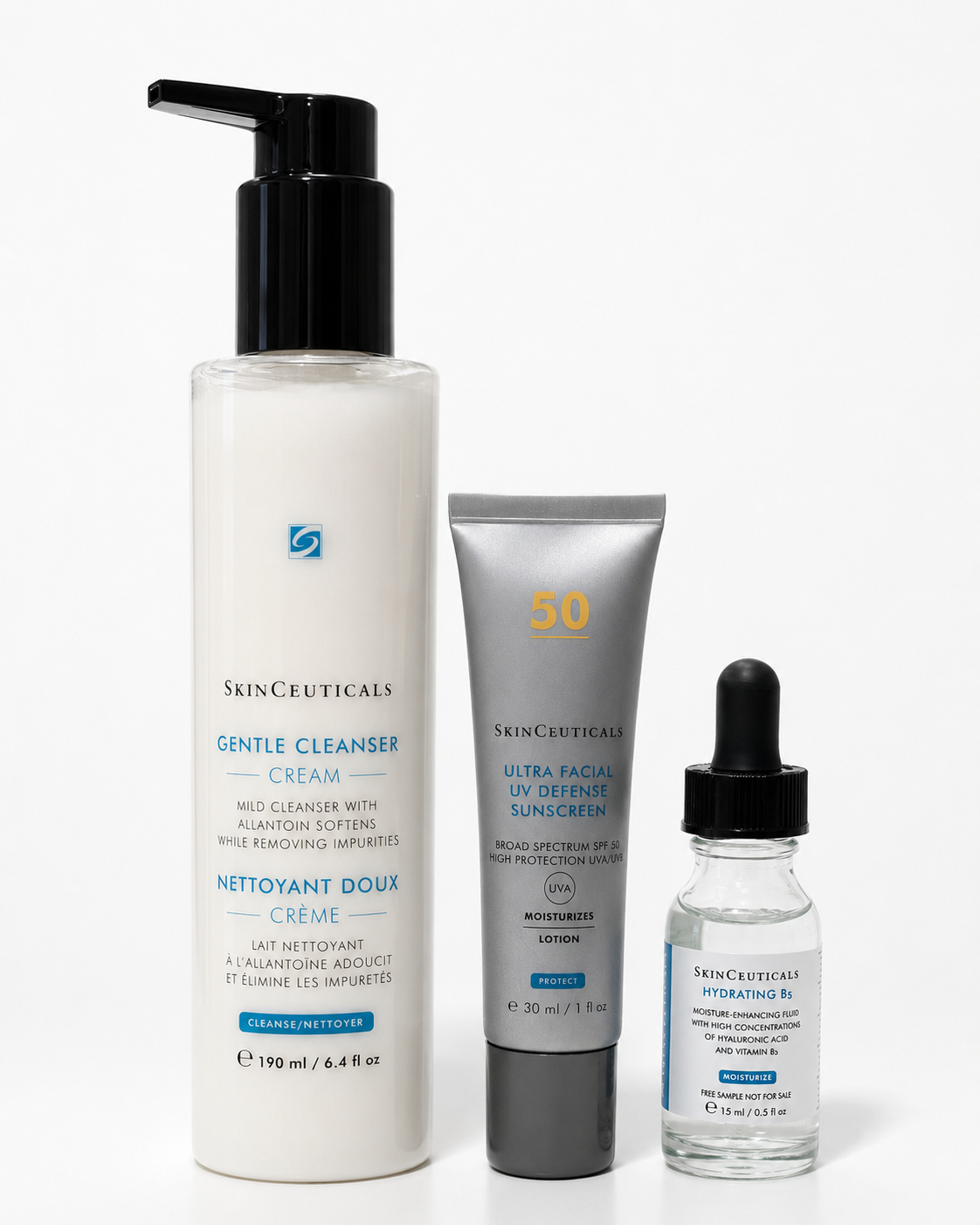 Skinceuticals Starter Kit   Gentle Cleanser  Spf50   Hydrating B5 Serum