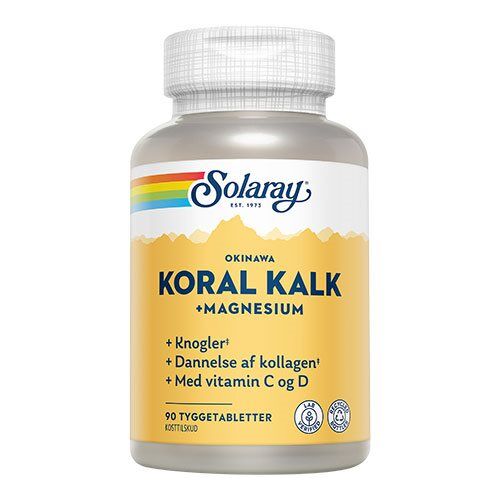 Solaray Koralkalk Med Vit    Og   Tyggetablet 90 Tabletter